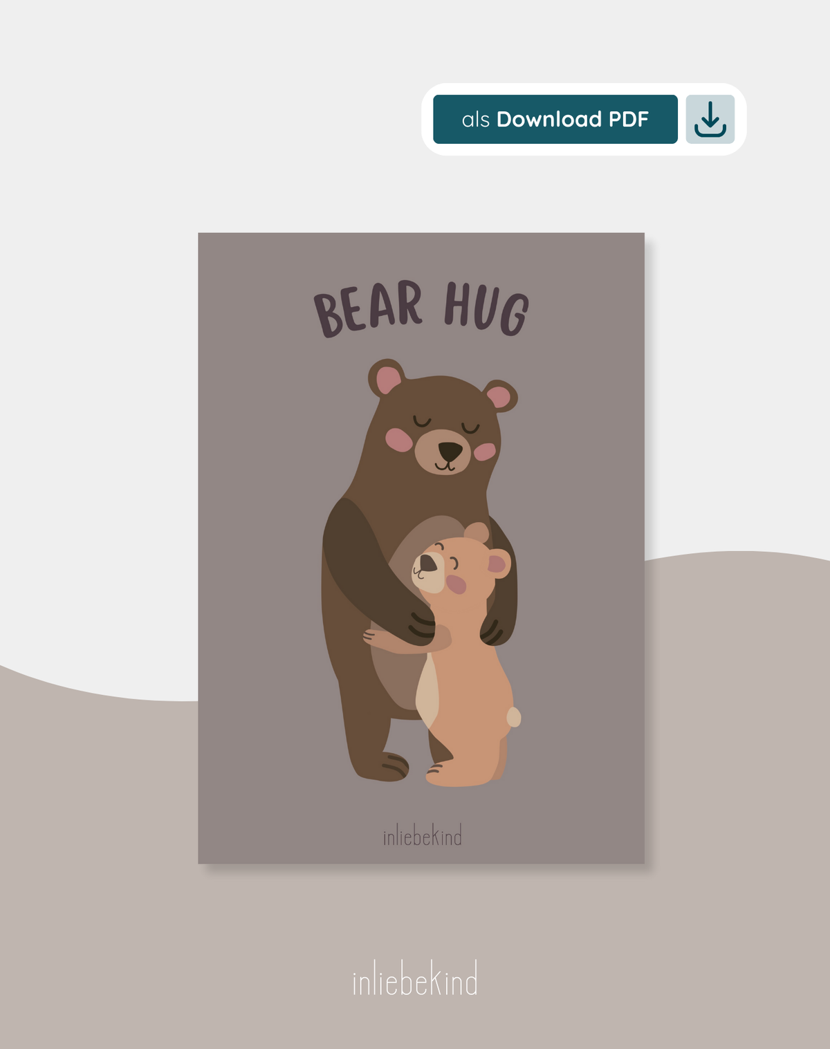 Poster 'Bear Hug'