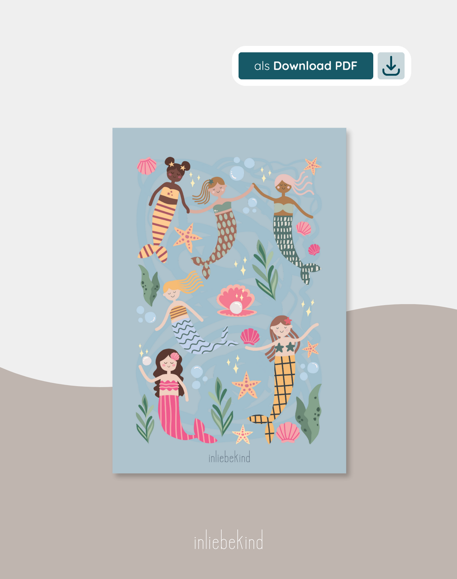 Poster 'Meerjungfrau'