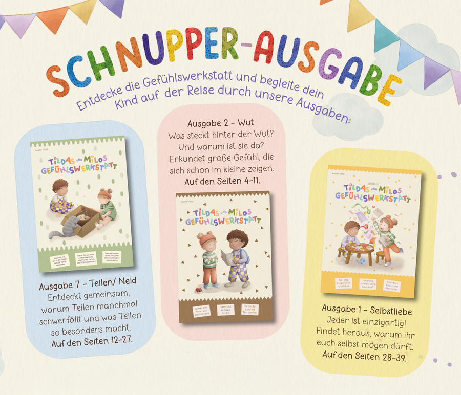 Schnupperausgabe | Tildas und Milos Gefühlswerkstatt